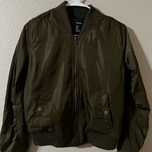 Olive Green Bomber Jacket